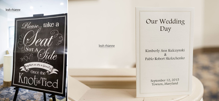 Towson Sheraton Baltimore North Wedding